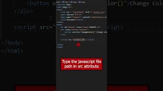 How to link a JavaScript file to HTML code? #html5 #css3 #link #viral #learnmore