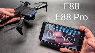 E88 / E88 Pro Drone - Connect & Pair with Phone App Record Videos, Take Pictures & Control using App