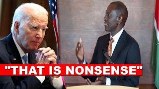 Listen to what fearless Ruto told American President Biden face to face today in America!🔥🔥