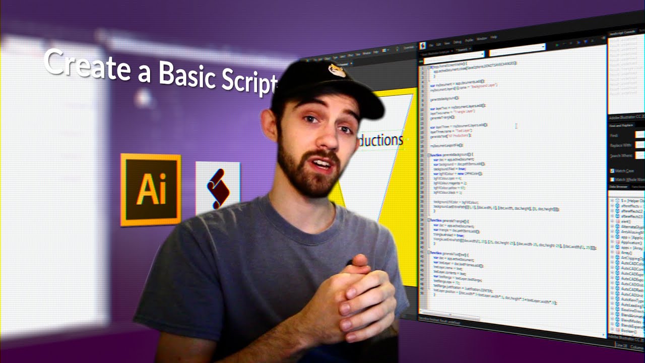 Adobe Illustrator Scripting Tutorial: Create A Basic Script - YouTube