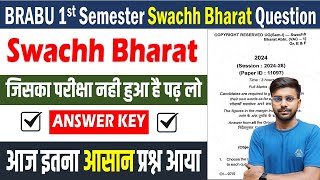 BRABU 1st Semester Swachh Bharat Question 2025 | Brabu ug 1st semester Swachh bharat answer key ✅