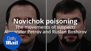 Salisbury poisoning: The movements of the prime suspects