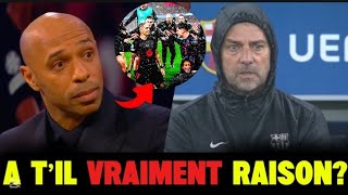 🚨Les Déclarations SURPRENANTES 💣 de THIERRY HENRY envers HANSI FLICK Après La Remontada du BARÇA !