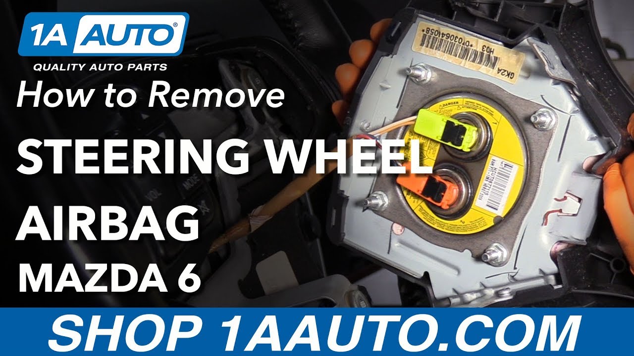 How To Remove Steering Wheel Airbag 02-07 Mazda 6 - YouTube