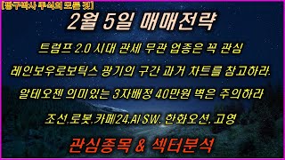 2월5월 한화오션,레인보우로보틱스,고영,루닛,엑스게이트,알테오젠,뉴로메카,지엔씨에너지,카페24