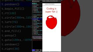 Draw a rose using python #coding #shorts #python #pythonforbeginners