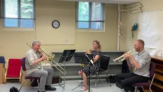 NAC Brass Trio Performing at Westboro Jewish Montessori Preschool