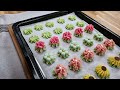 flower butter cookies🌸simple butter cookie recipe