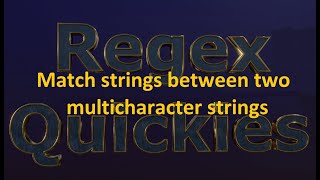Matching strings between two multicharacter strings