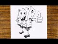 How to Draw SpongeBob SquarePants Easy Step by Step