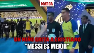 Un niño grita a Cristiano \