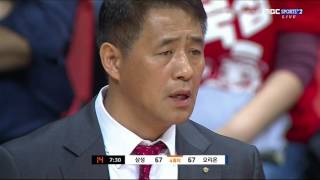 po 20170419 삼성 오리온 4강5차 4q l