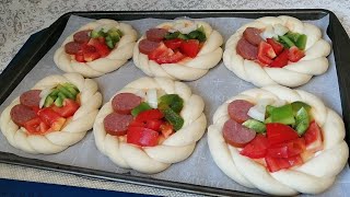 Sovushga Ham Ulgurmay Tugab Ketadi / MAZALI PITSA Tayyorlaymiz / MINI PIZZA / Вкусный МИНИ ПИЦЦА