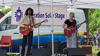 Emily Burgess and Nicholas Campbell perform on the Generation Solar Stage at PFF 2023