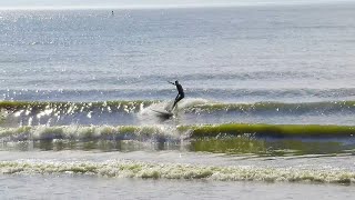 2022.07.24 after storm morning surfing lake michigan