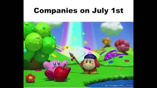 Companies on July 1st