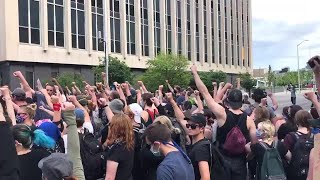 Downtown Indianapolis protest on June 2, 2020