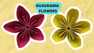 Easy Origami Kusudama Flower Easy | Paper Kusudama Flower