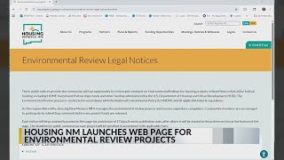 Housing New Mexico to publish environmental review legal notices online