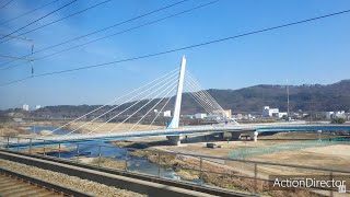 [4K][KTX-산천] 경부고속선 대전역→광명역 우측 45도 주행영상