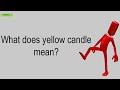 what does yellow candle mean