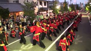 岡山うらじゃ連 笑輝　～銭形よさこい2014(柳町会場)