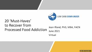 Dr. Joan Ifland - '20 'Must-Haves' to Recover from Processed Food Addiction'