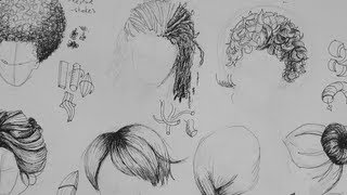 Pen & Ink Drawing Tutorials | How to Draw Hair