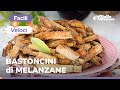 BASTONCINI di MELANZANE CROCCANTI al FORNO...uno tira l'altro! 🤤🍆