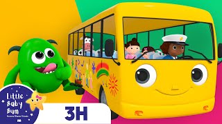 [3H LOOP] Wheels On The Bus | 3D Vehicle |🚌Wheels on the BUS Songs! 🚌 Nursery Rhymes for Kids