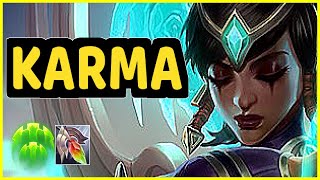 KARMA VS XERATH - 1/0/17 KDA SUPPORT GAMEPLAY