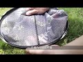 Fishing Folding Net Titanium Alloy Brail Head Round Small Mesh Fishing Hand Landing Net Fishing Acce