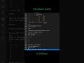 create a simple hangman game in python #pythonprogramming #shorts
