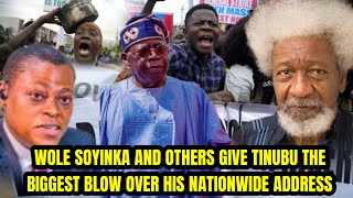 BREAKING!! WOLE SOYINKA AND OTHERS GIVE TINUBU THE BIGGEST BLOW OVER HIS NATIONWIDE ADDRESS