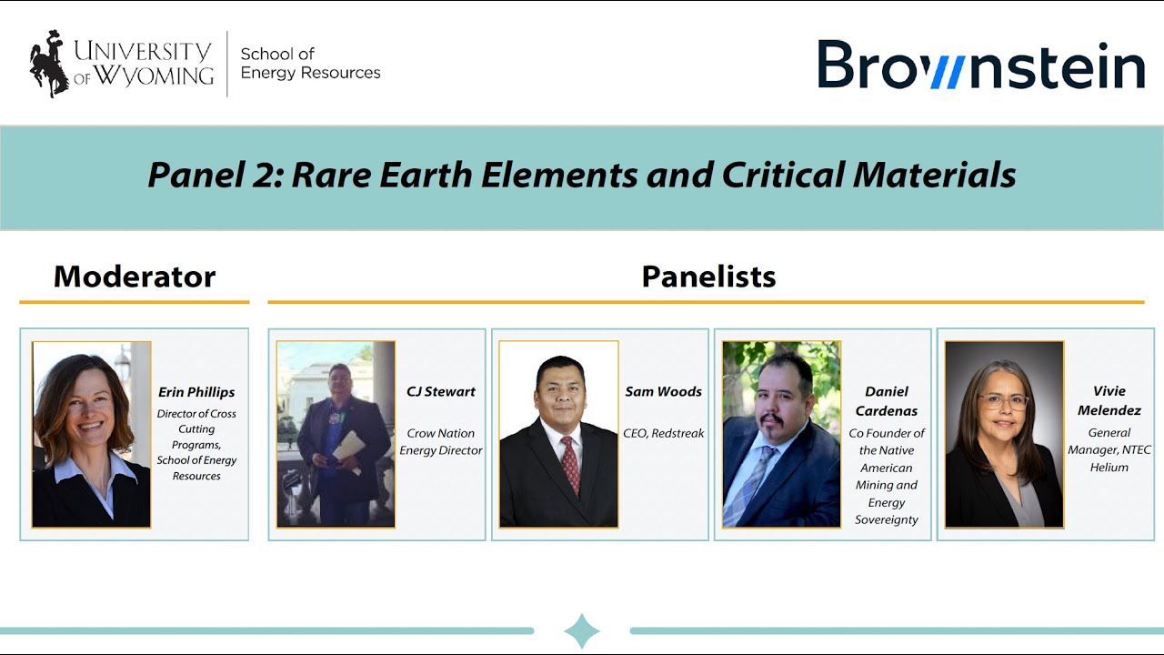 Tribal Energy Summit Panel 2 Rare Earth Elements And Critical