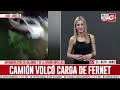 camión volcó su carga de fernet y fue saqueado en pocos minutos