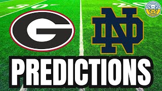 Georgia vs. Notre Dame PREDICTIONS | College Football 2024 | Sugar Bowl