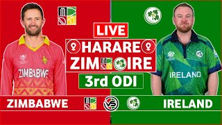 Ireland vs Zimbabwe 3rd ODI Live Scores | IRE vs ZIM 3rd ODI Live Scores \u0026 Commentary