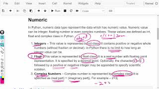 Python 04 Data Types in Python | Numeric Types