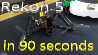 Rekon 5 from HGLRC amazing lightweight 5 inch quick 90 second review