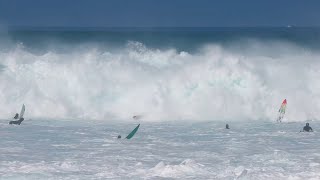 WORST PIPE CLEAN UP IVE EVER SEEN, ENTIRE CROWD DESTROYED BY 3RD REEF WAVES