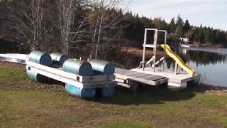 Floating dock Winter storage