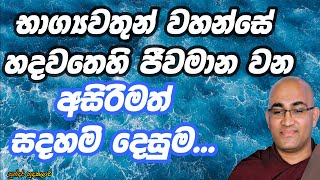 ජීවමානව බුදුපියාණන් වහන්සේ හදවතෙහි ඇඳීයන අසිරිමත් සදහම් දෙසුම.