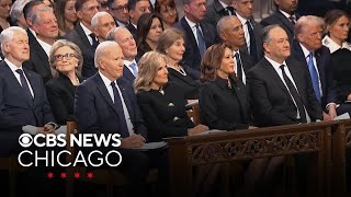 All 5 living presidents attend funeral service of Jimmy Carter