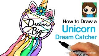 How to Draw a Unicorn Dream Catcher Easy
