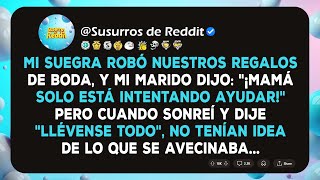 Mi suegra robó nuestros regalos de boda y mi marido dijo: ¡Mamá solo está intentando ayudar!