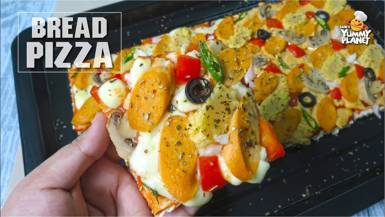 ডো তৈরির ঝামেলা ছাড়া ব্রেড পিজ্জা রেসিপি | Quick And Easy Bread Pizza ...