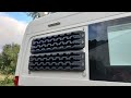 VW Crafter Camper Van, Waffle Board / Sand Ladder mounts using spare Unwins Track