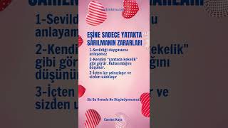 EŞİNE SADECE YATAKTA SARILMANIN ZARARLARI #evlilik #aile #ilişki #ilişkidinamikleri | Canten Kaya