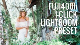 1 Click Fuji400h in Lightroom | Lightroom Preset System